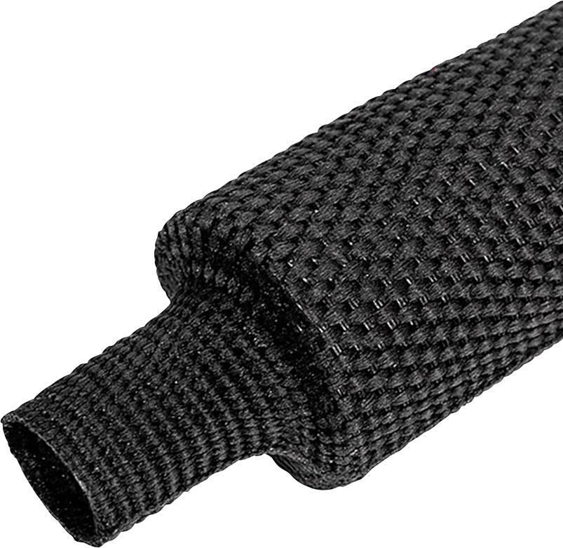 Quadrios 25CA546 Krympslang med väv Svart 90 mm 45 mm Krympförhållande:2:1 Metervara