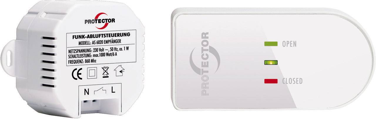 Protector Trådlös frånluftkontroll AS 6020.3 1000 W Vit, Brun