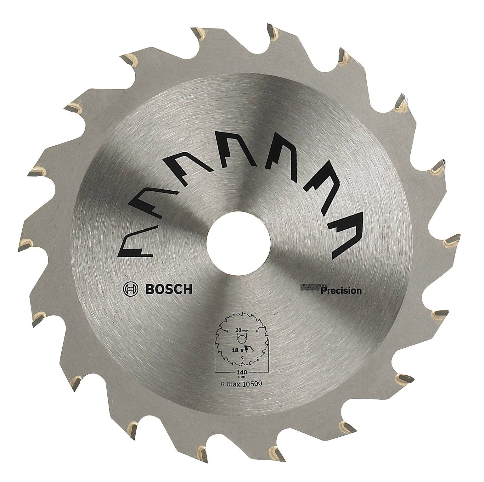 Bosch Accessories Precision 2609256878 Hårdmetall cirkelsågklinga 250 x 30 mm Antal tänder (per tum): 24 1 st