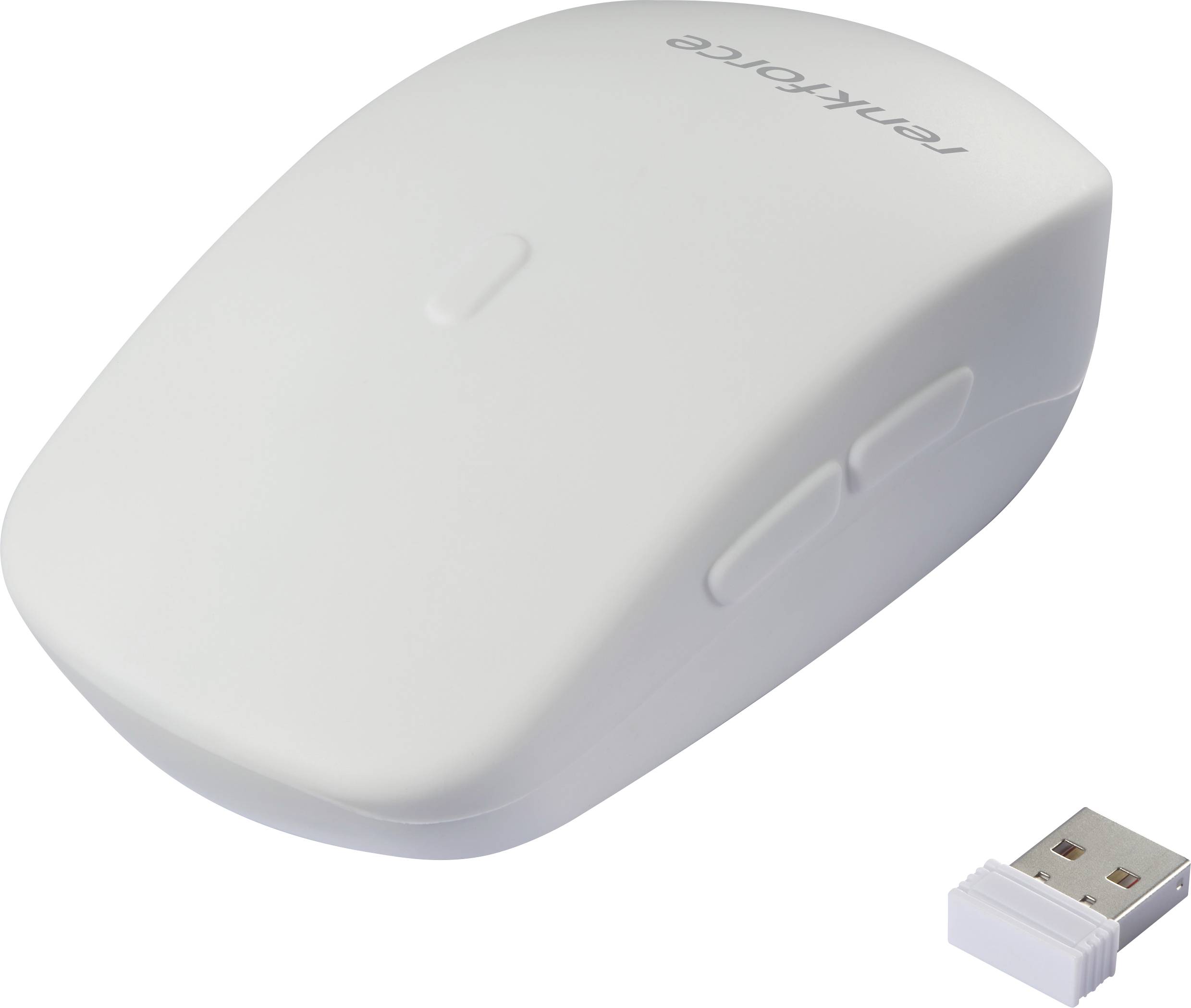 Renkforce RF-WRM-300 Hygien-mus Sladdlös Optisk Vit 5 Knappar 800 dpi, 1000 dpi, 1200 dpi Stänkvattenskyddad
