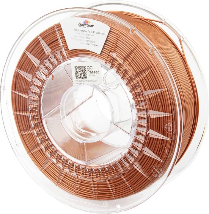 Spectrum Filaments 80013 PLA Premium 3D-skrivare Filament PLA-plast Hög draghållfasthet 1.75 mm 1000 g Rust Copper, Kopp