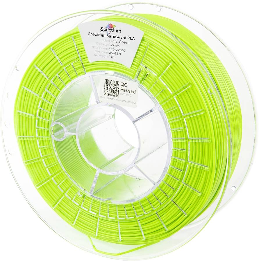Spectrum Filaments 81560 Safeguard PLA 3D-skrivare Filament PLA-plast Antibakteriell 1.75 mm 1000 g Lime Green, Grön 1 s