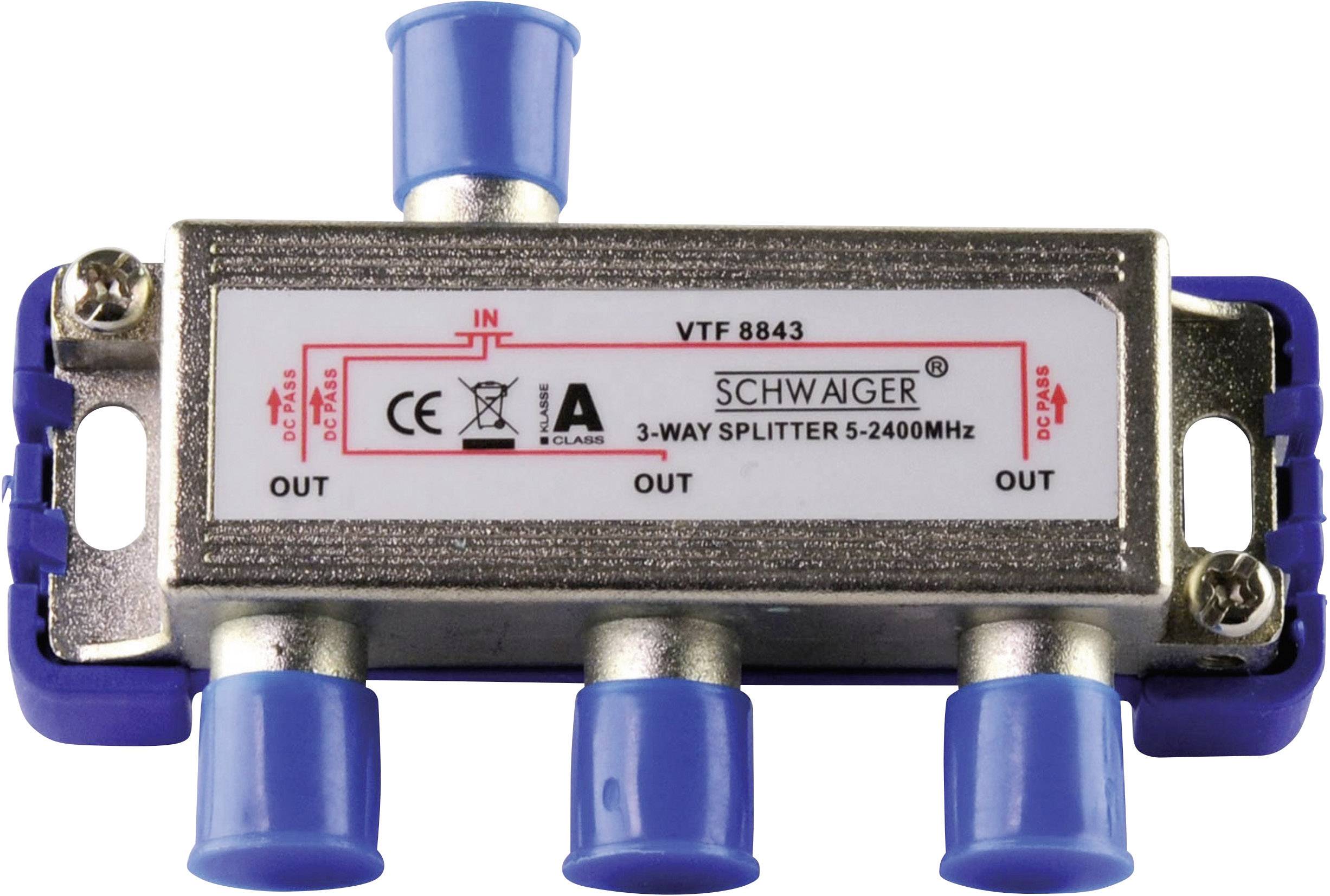 Schwaiger VTF8843 SAT-fördelare 3-polig 5 – 2400 MHz