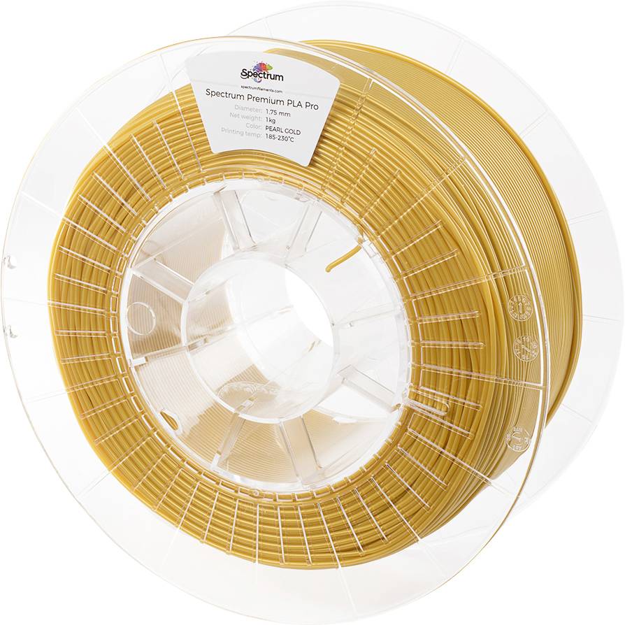 Spectrum Filaments 80110 PLA Pro 3D-skrivare Filament PLA Pro Slagtålig 1.75 mm 1000 g Pearl Gold, Guld 1 st