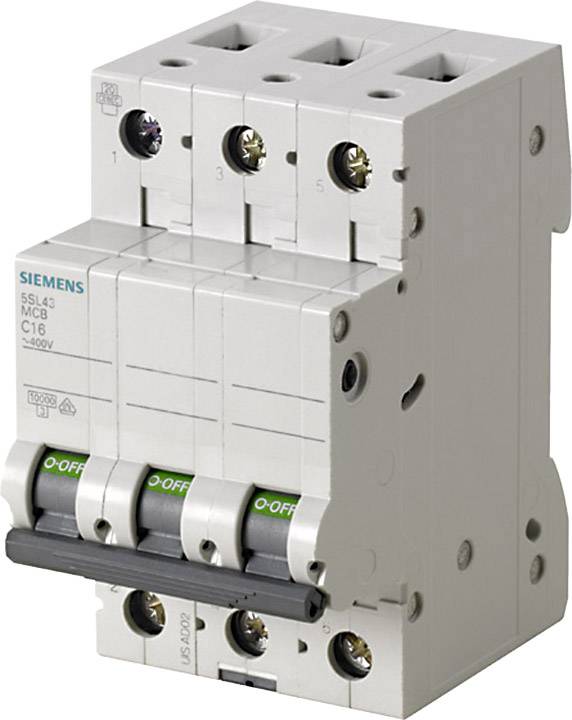 Siemens 5SL43138 5SL4313-8 Automatsäkring 3-polig 13 A 400 V