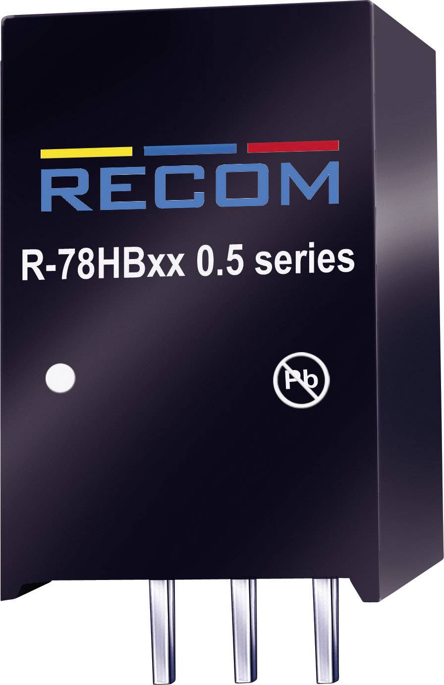 RECOM R-78B12-1.0 DC/DC-omvandlare kretskort 12 V/DC 1 A 12 W Antal utgångar: 1 x Innehåll 1 st