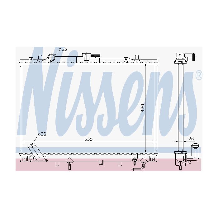 Kylare Nissens 17-68154
