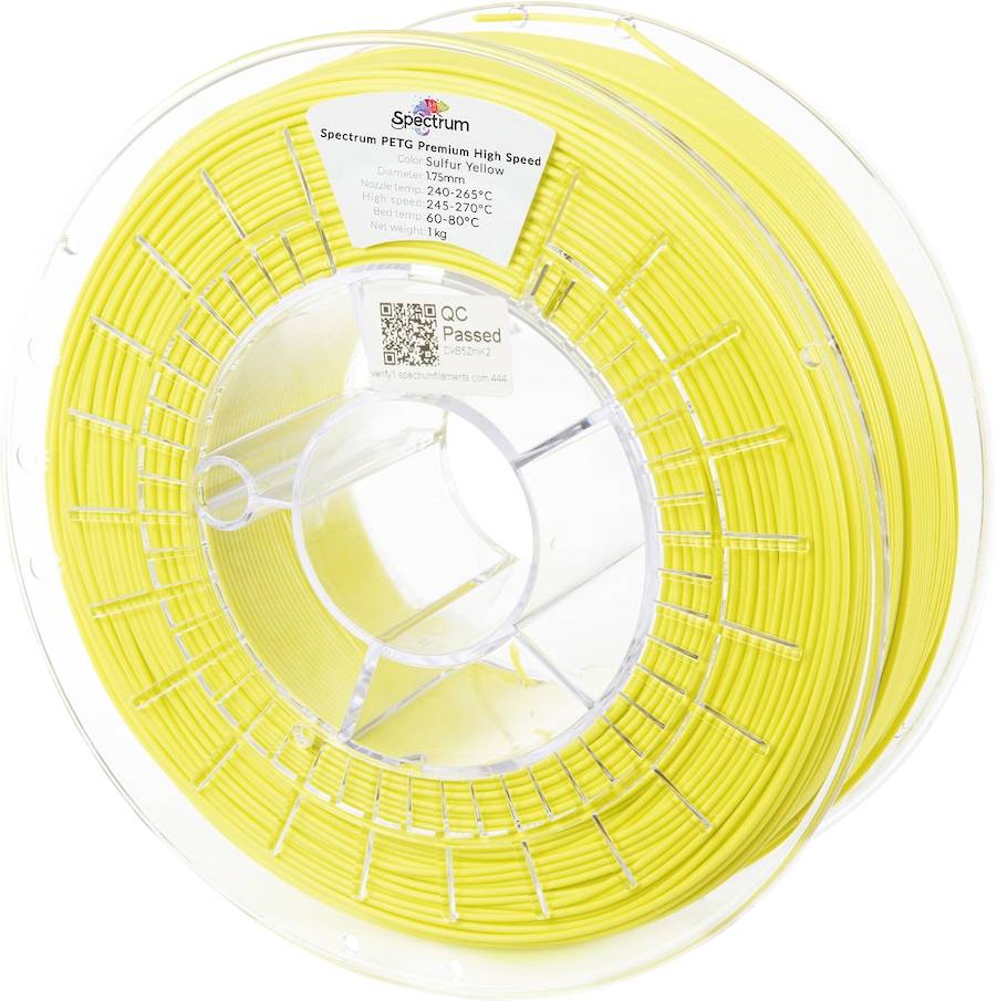 Spectrum Filaments 81547 PETG Premium High Speed 3D-skrivare Filament PETG Highspeed-filament, kemiskt beständig 1.75 mm