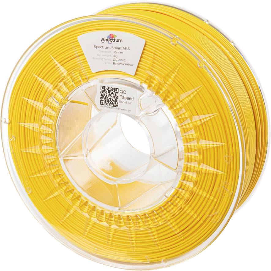 Spectrum Filaments 80094 smart ABS 3D-skrivare Filament ABS-plast Slagtålig 1.75 mm 1000 g Bahama Yellow, Gul 1 st
