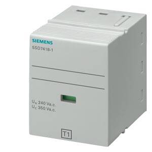 Siemens 5SD74181 Kontaktdel typ 1 L-N Kravklass B, UC 350V 1-polig för blixtströmavledare Kontaktdel 1 st