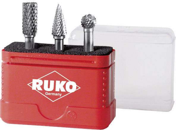 RUKO 116001 Fräs-set HM Skaft-Ø 6 mm 3 delar
