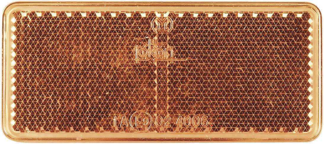 SecoRüt Refklektor-fyrkant Orange (L x B) 90 mm x 40 mm