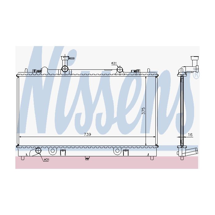 Kylare Nissens 17-62466A