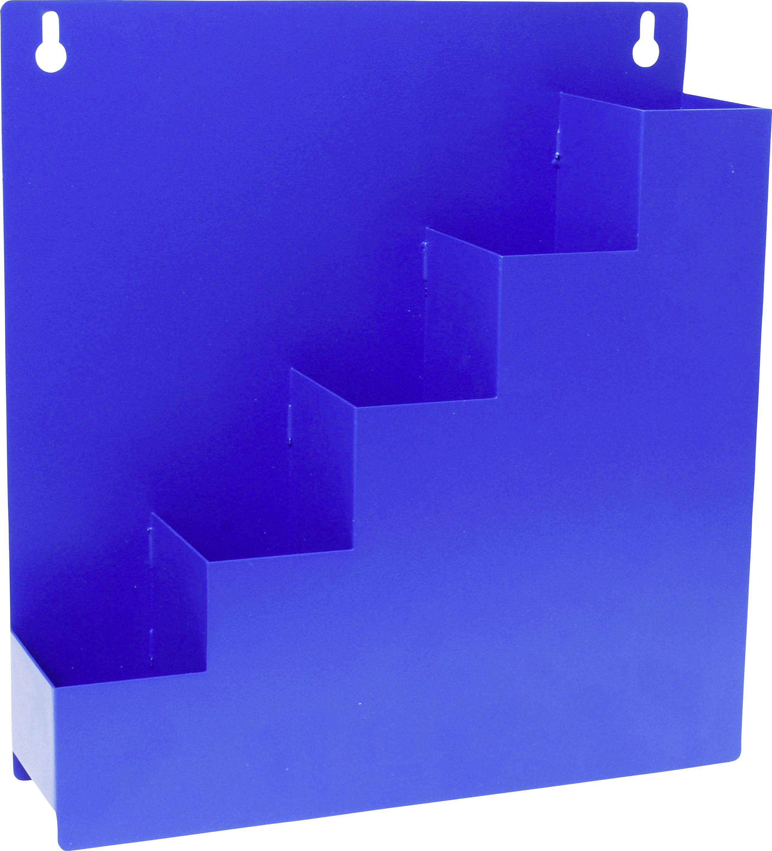 Quadrios 24CA455 Buntband-sorteringsbox-väggfäste blå 5 fack (L x B x H) 30 x 8 x 32 cm