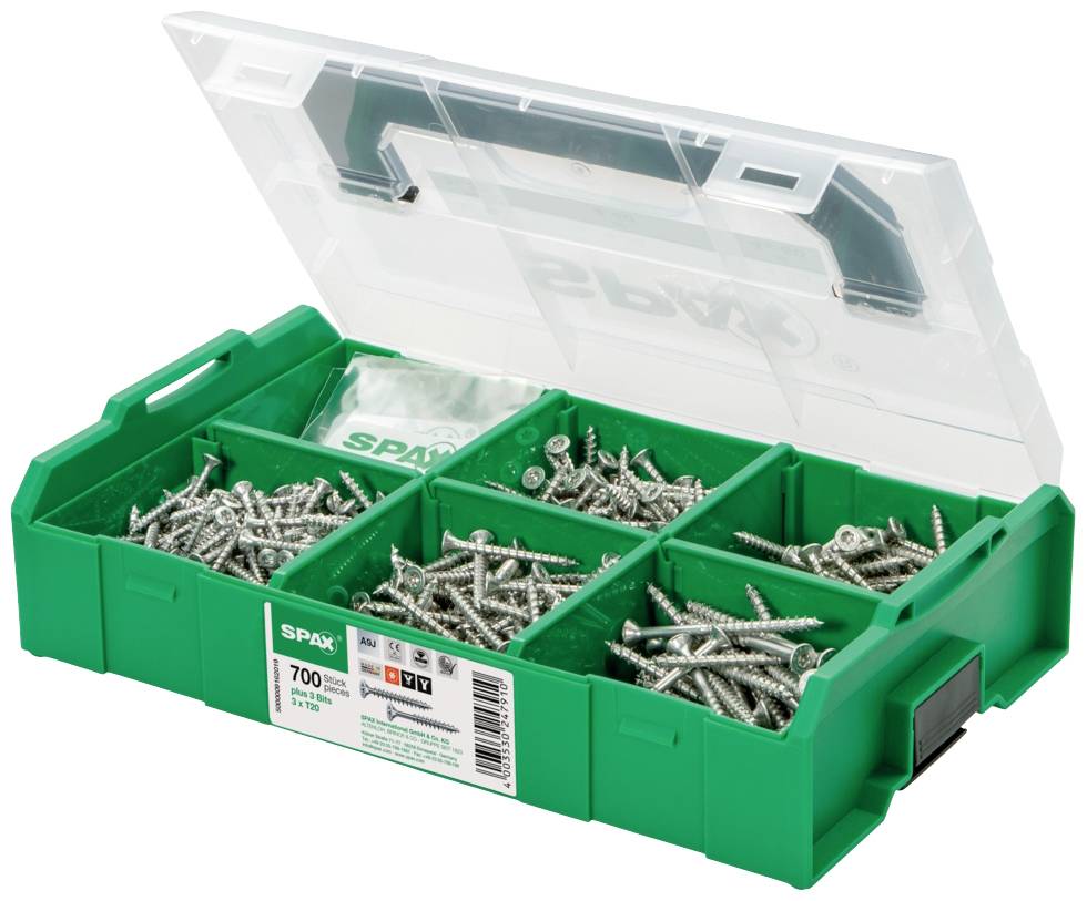 SPAX 5000009162019 Kombiskruv sortiment 1 set