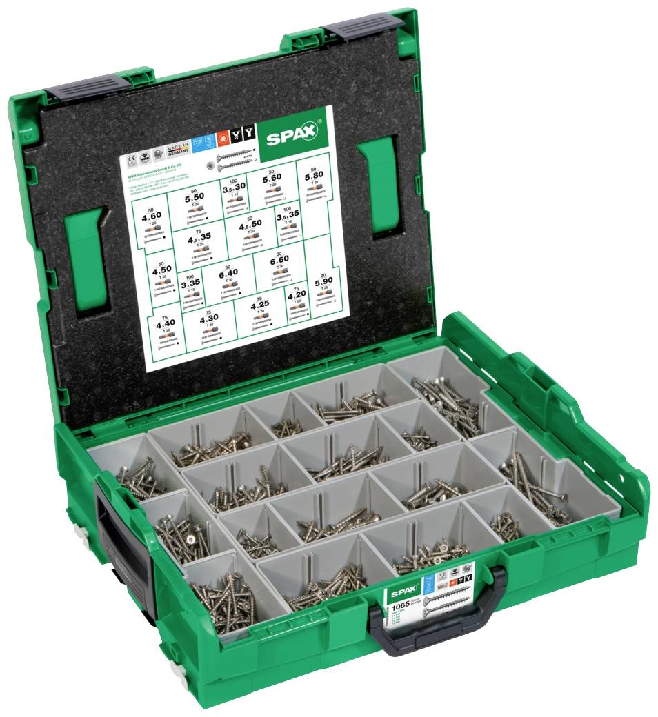 SPAX 5000009165019 Kombiskruv sortiment 1 set