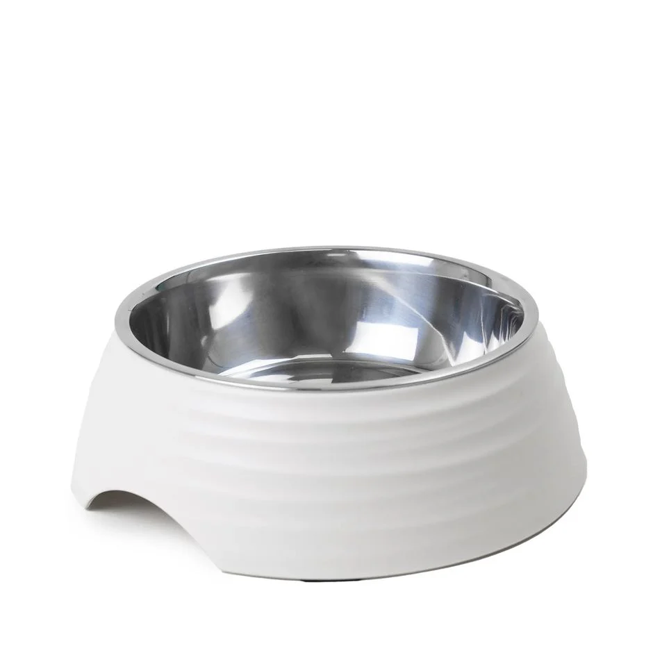 Buster Frosted Ripple Matskål 160 ml, vit