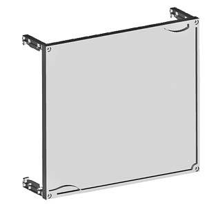 Siemens 8GK45013KK21 ALPHA 160 DIN, Leerfeldabdeckungs-Einbausatz med stutzer, RAL7035 H=450 B=500 Effektbrytar-byggsats