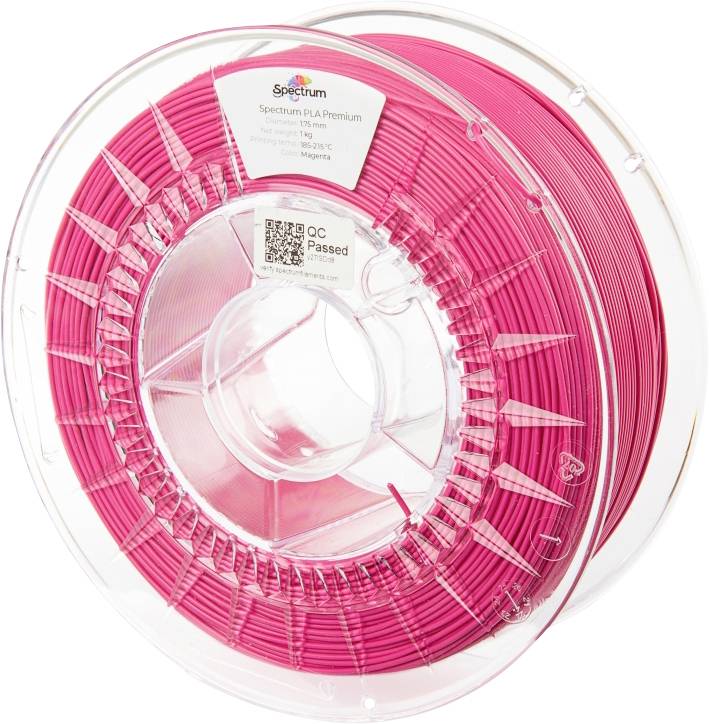 Spectrum Filaments 80009 PLA Premium 3D-skrivare Filament PLA-plast 1.75 mm 1000 g Magenta 1 st