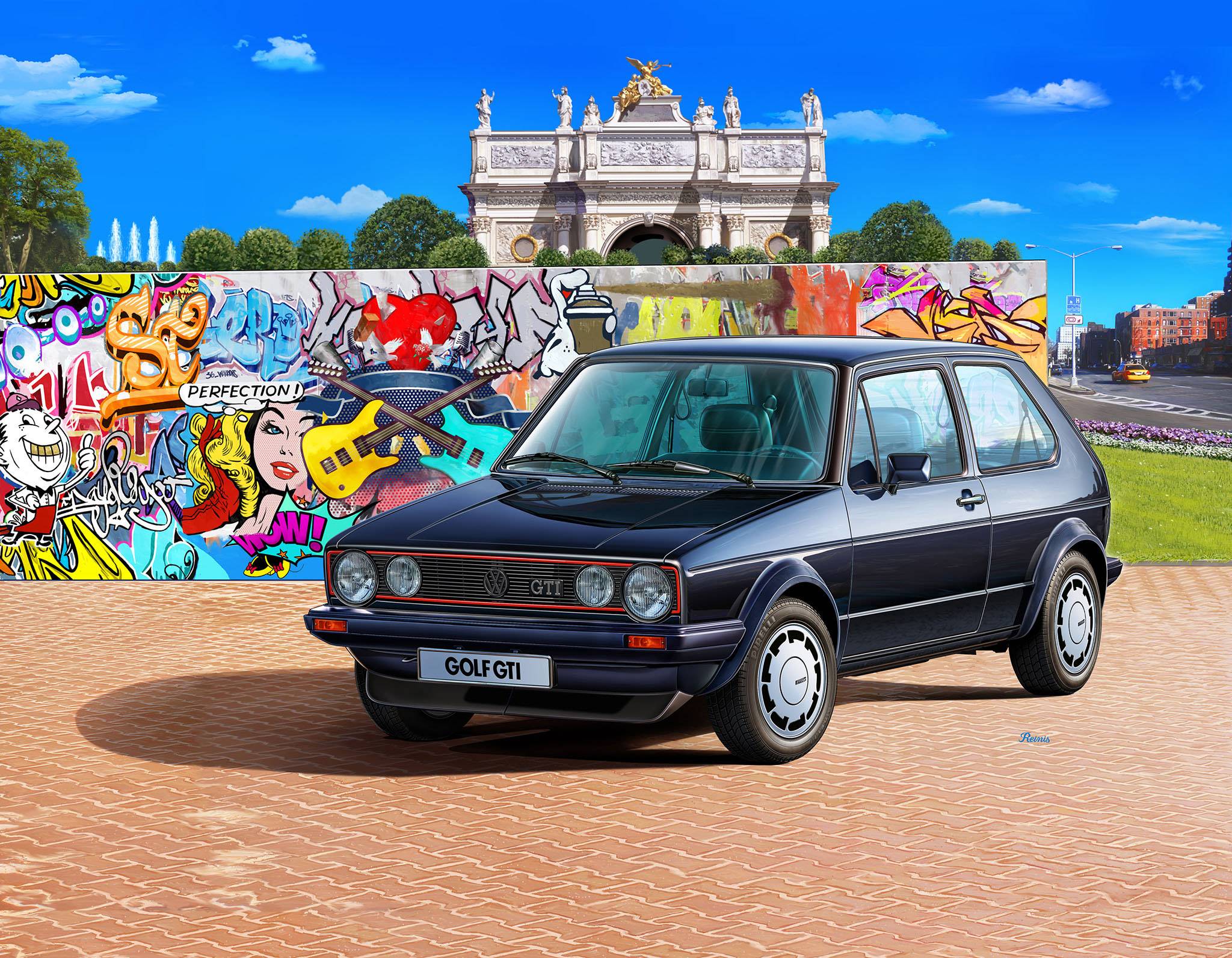 Revell 05694 35 Years VW Golf GTI Pirelli Bilmodell byggsats 1:24