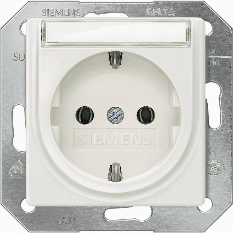 Siemens Inomhus strömställare Insats Vägguttag Delta Vit 5UB1515 1 st