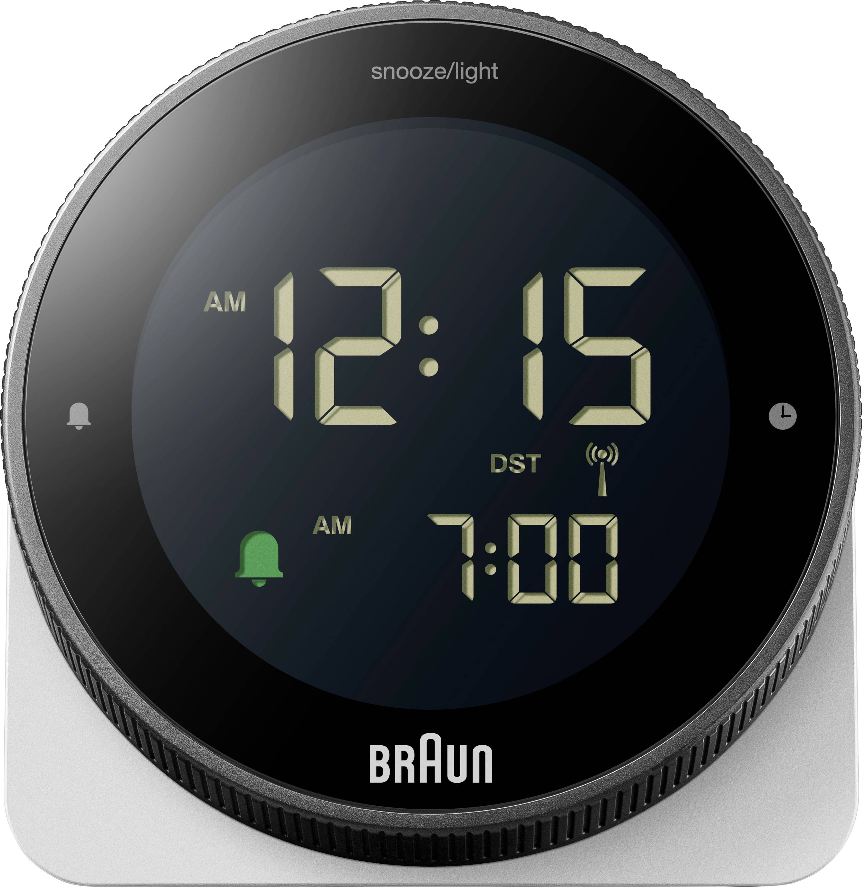 Braun BC24W-DCF DCF Väckarklocka Svart, Vit