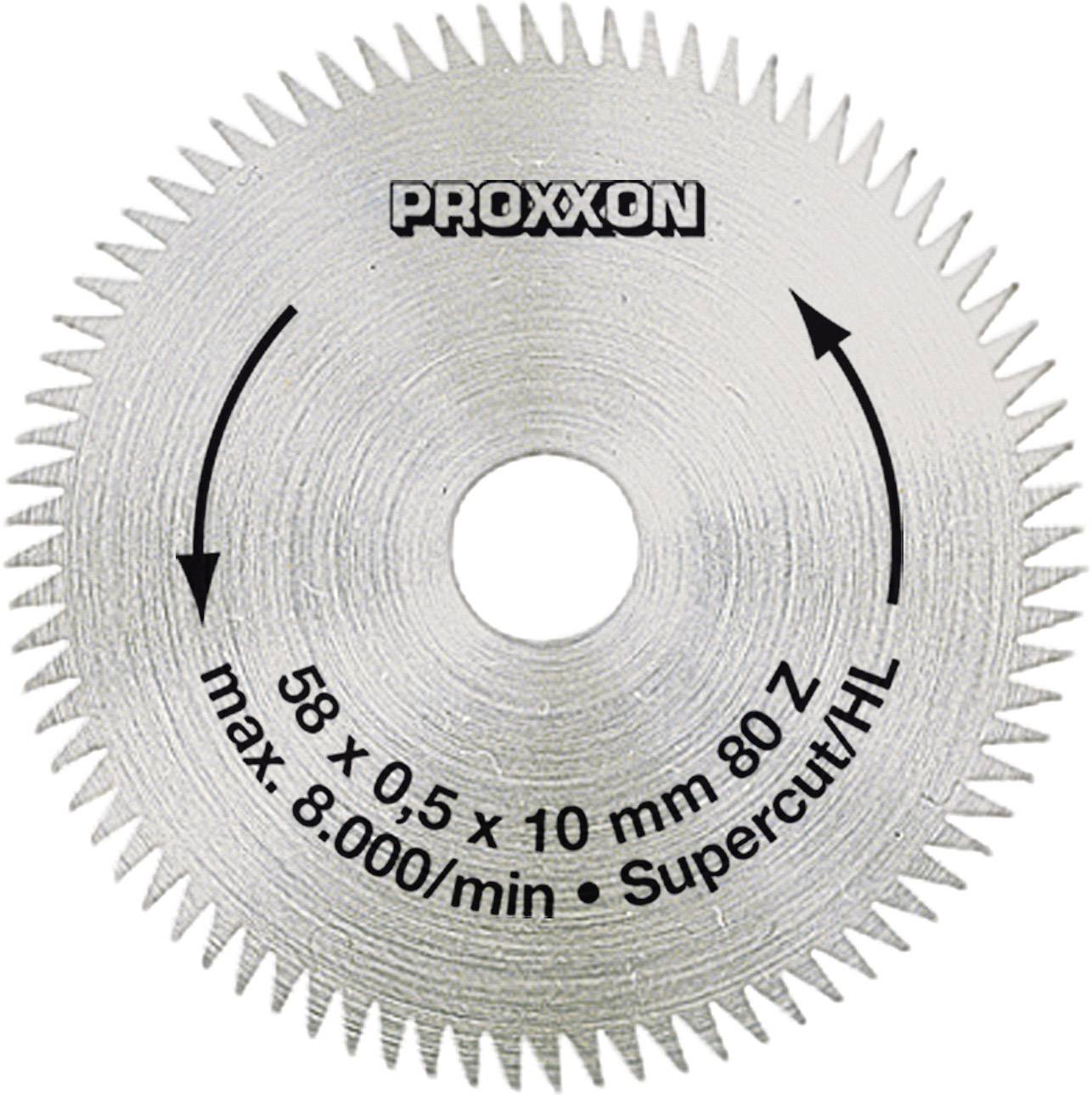 Proxxon Micromot 28 014 Cirkelsågblad 58 x 10 x 1 mm Antal tänder (per tum): 80 1 st