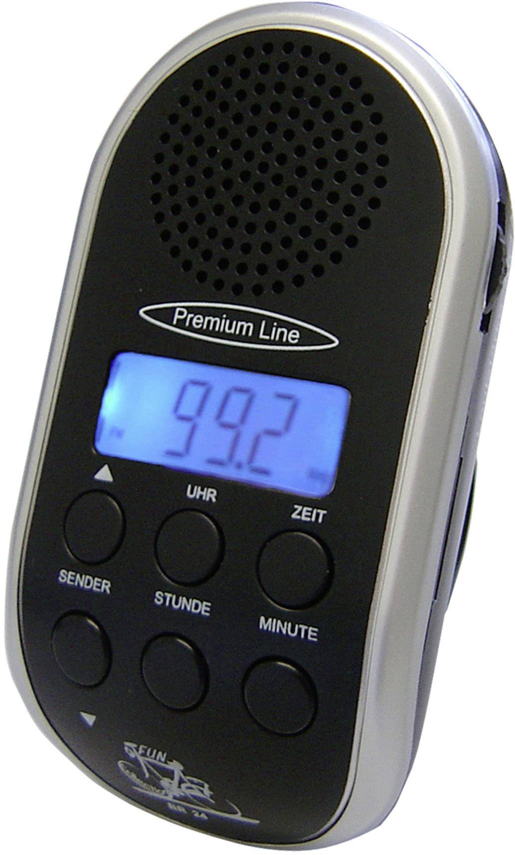 Security Plus BR 24 Cykelradio Svart, Silver