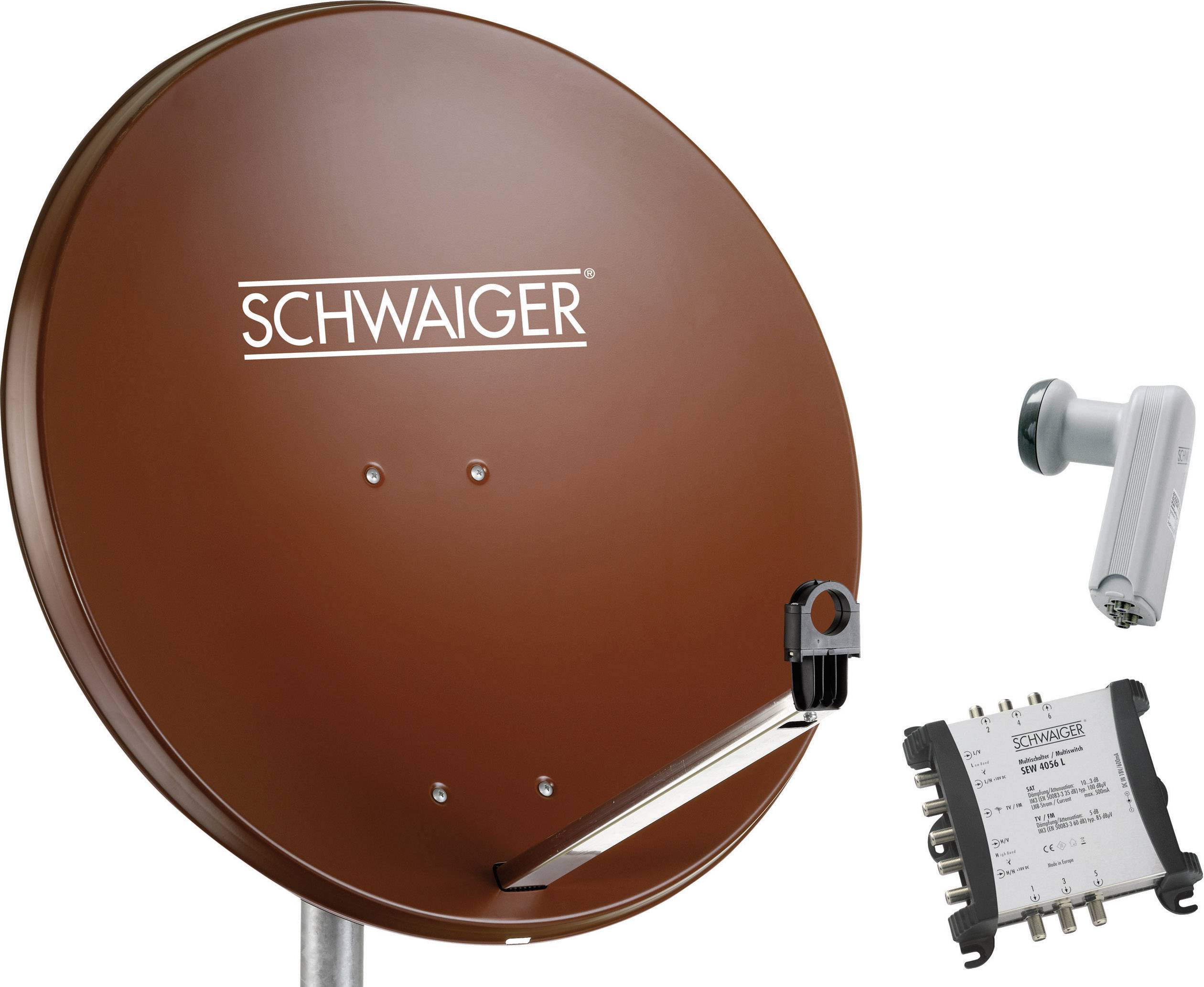 Schwaiger SPI9962SET5 Parabolkit Abonnenter: 6 80 cm