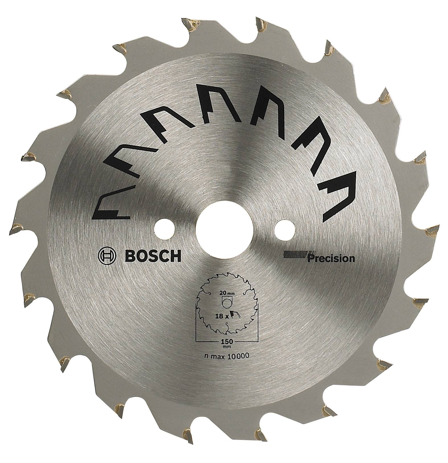 Bosch Accessories Precision 2609256852 Hårdmetall cirkelsågklinga 150 x 20 mm Antal tänder (per tum): 18 1 st
