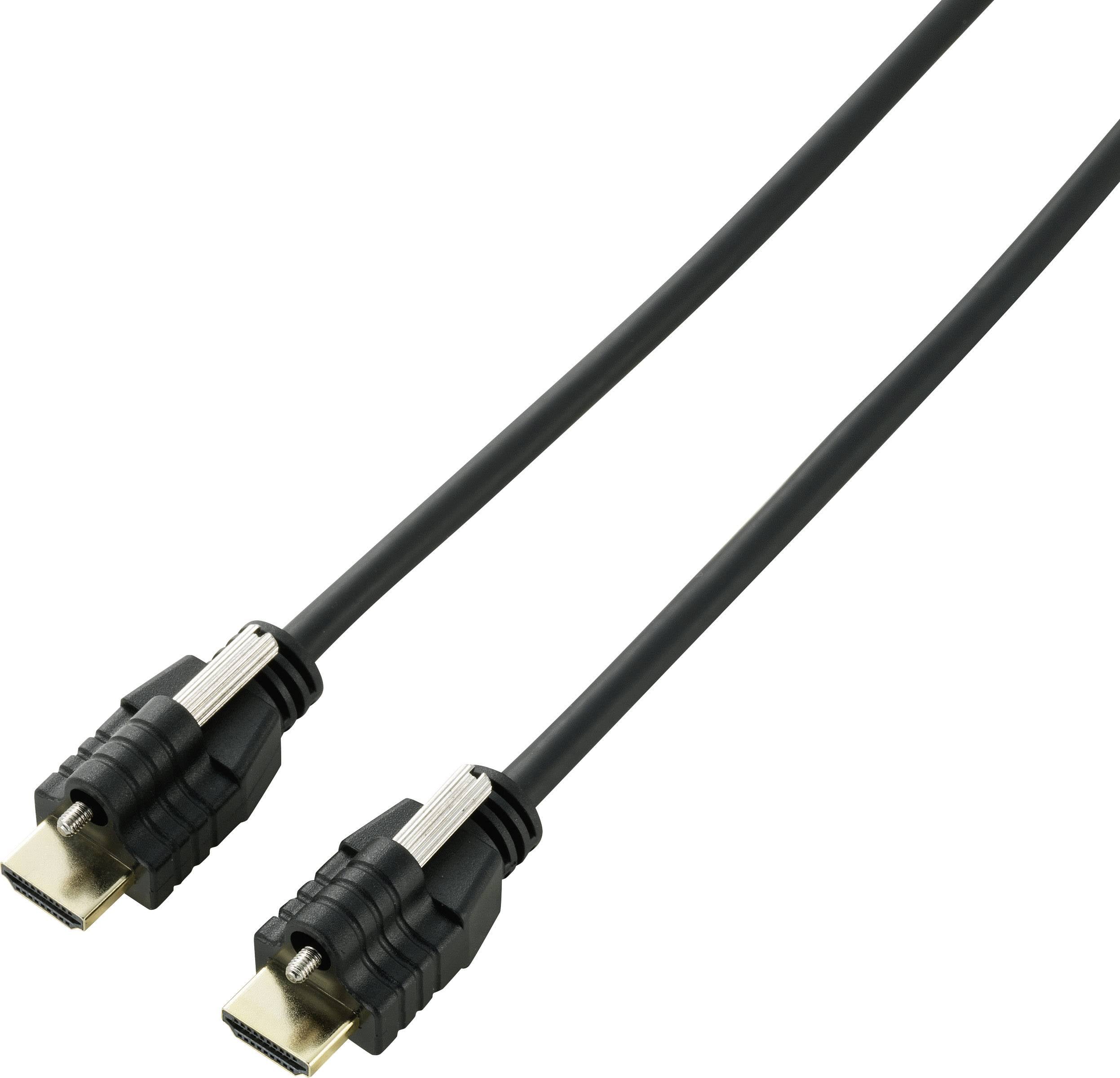 SpeaKa Professional HDMI Anslutningskabel HDMI-A-kontakt, HDMI-A-kontakt 2.00 m Svart SP-9784184 4K UHD, Audio Return Ka