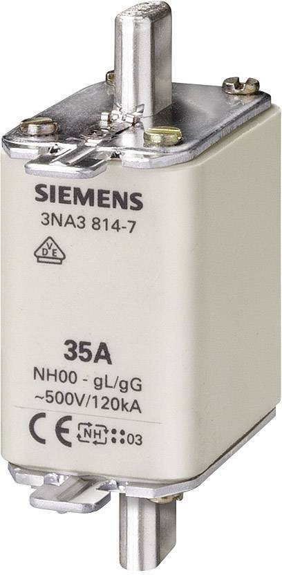 Siemens 3NA3832 NH säkring Säkringsstorlek = 00 125 A 500 V/AC, 250 V/AC 3 st