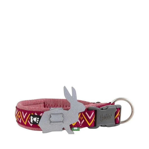Hurtta RazzleDazzle hundhalsband Beetroot, Storlek 55-65 cm