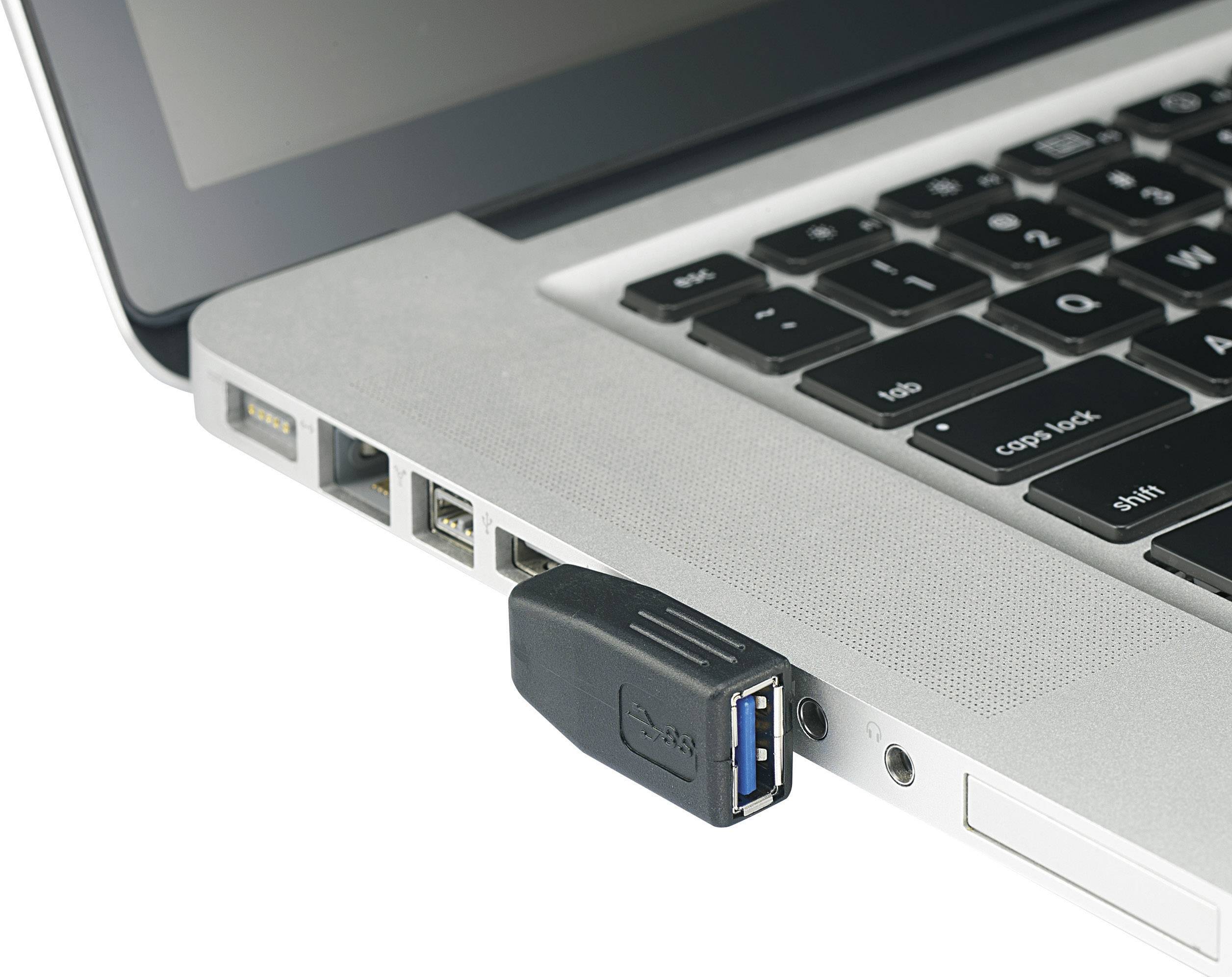 renkforce USB 3.0 adapter A-kontakt till A-uttag 90° vinklad åt höger i sidled