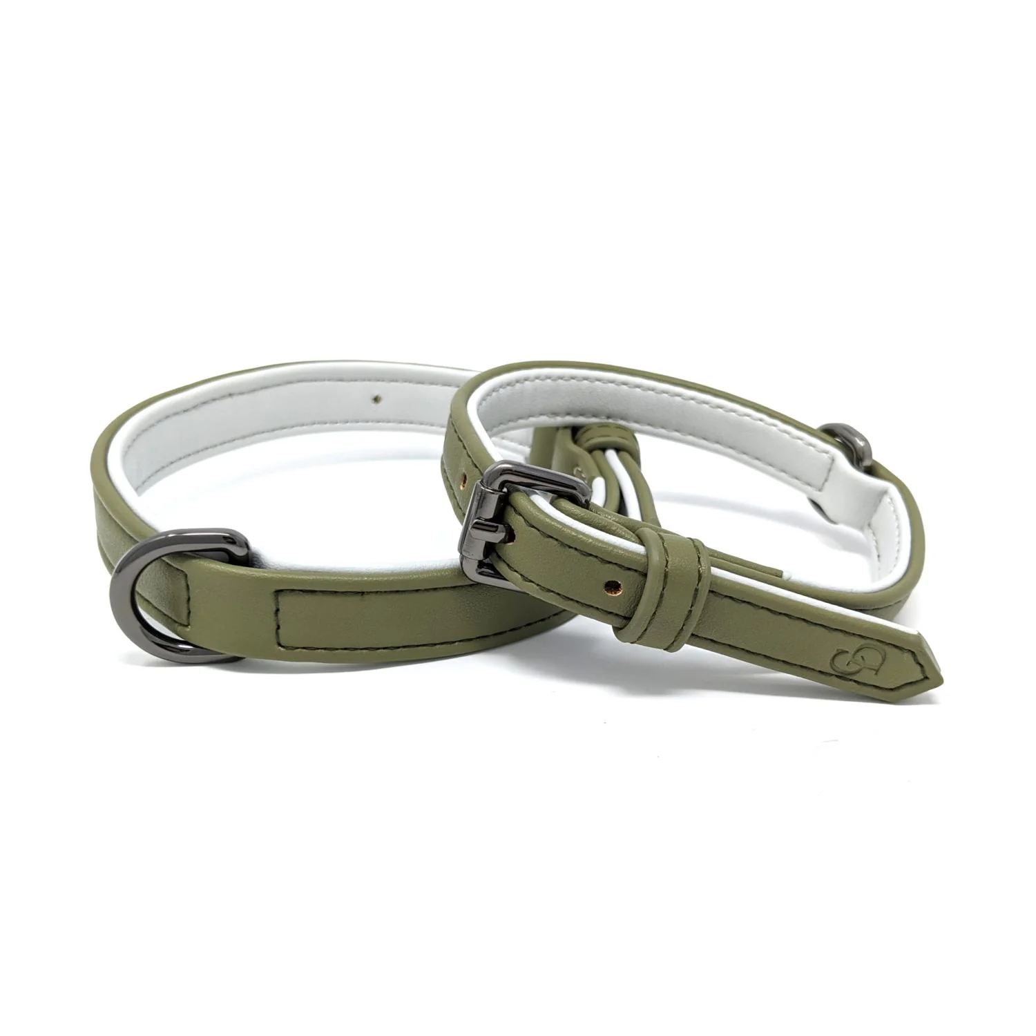 Cambridge Collar, olivgrönt hundhalsband