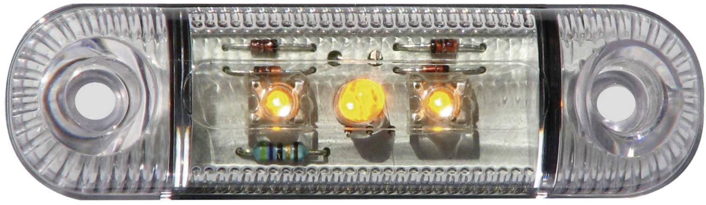 SecoRüt Positionslykta Postionsljus sidoljus 12 V, 24 V Orange Klart glas