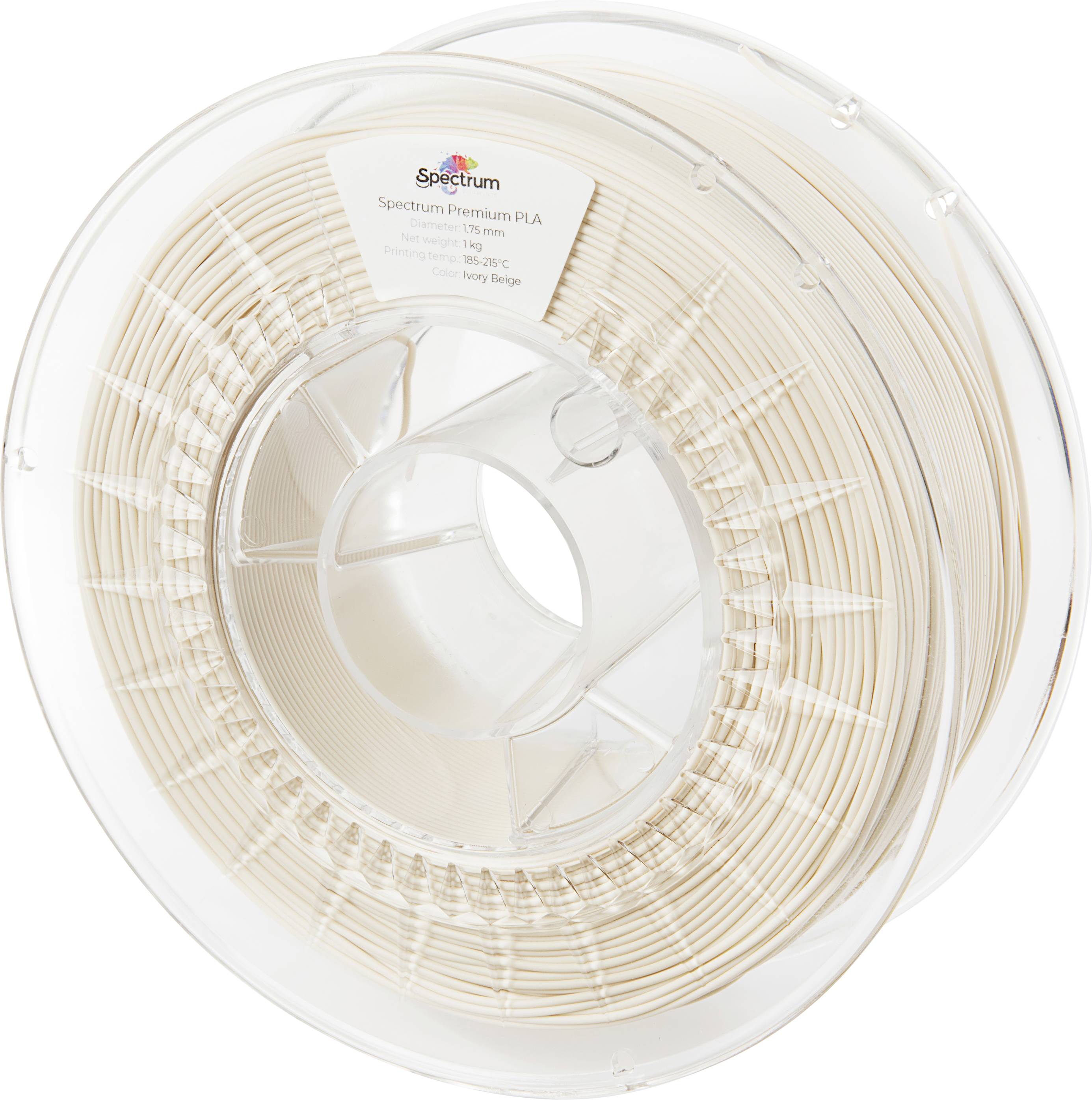 Spectrum Filaments 80006 PLA Premium 3D-skrivare Filament PLA-plast Luktfri 1.75 mm 1000 g Ivory Beige, Beige 1 st