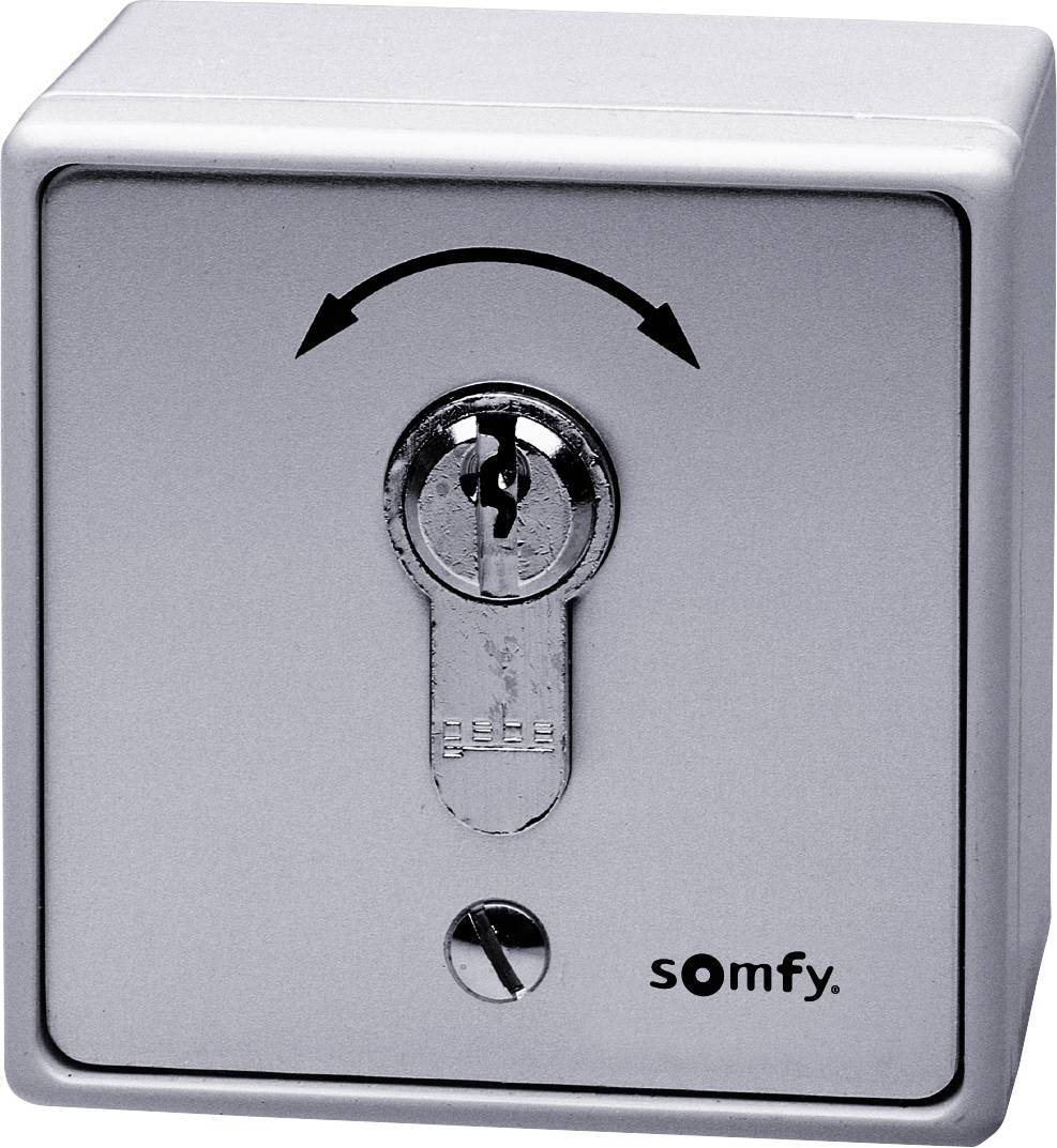 Somfy 1871148 Nyckelbrytare Infälld, Utanpåliggande
