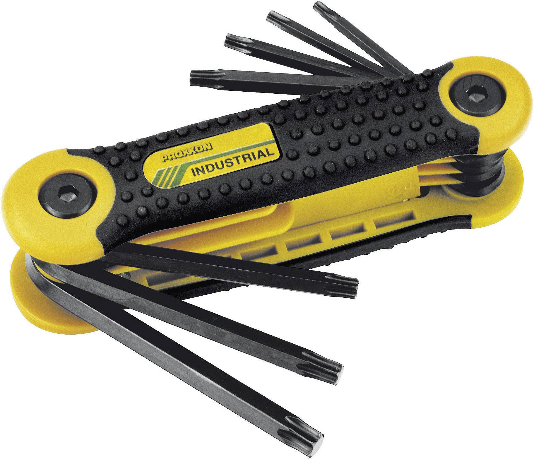 Proxxon Industrial Inner-sextandhålsgrepp (TX) Vinkelskruvmejselset T 9, T 10, T 15, T 20, T 25, T 27, T 30, T 40 8 dela