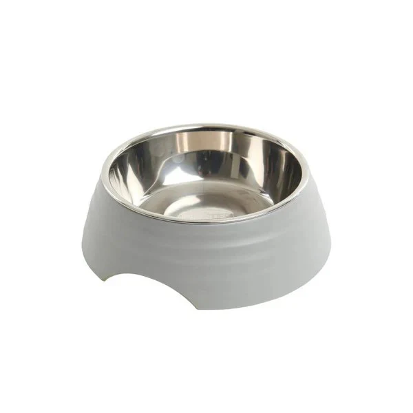 Buster Frosted Ripple Matskål 350 ml, Grå