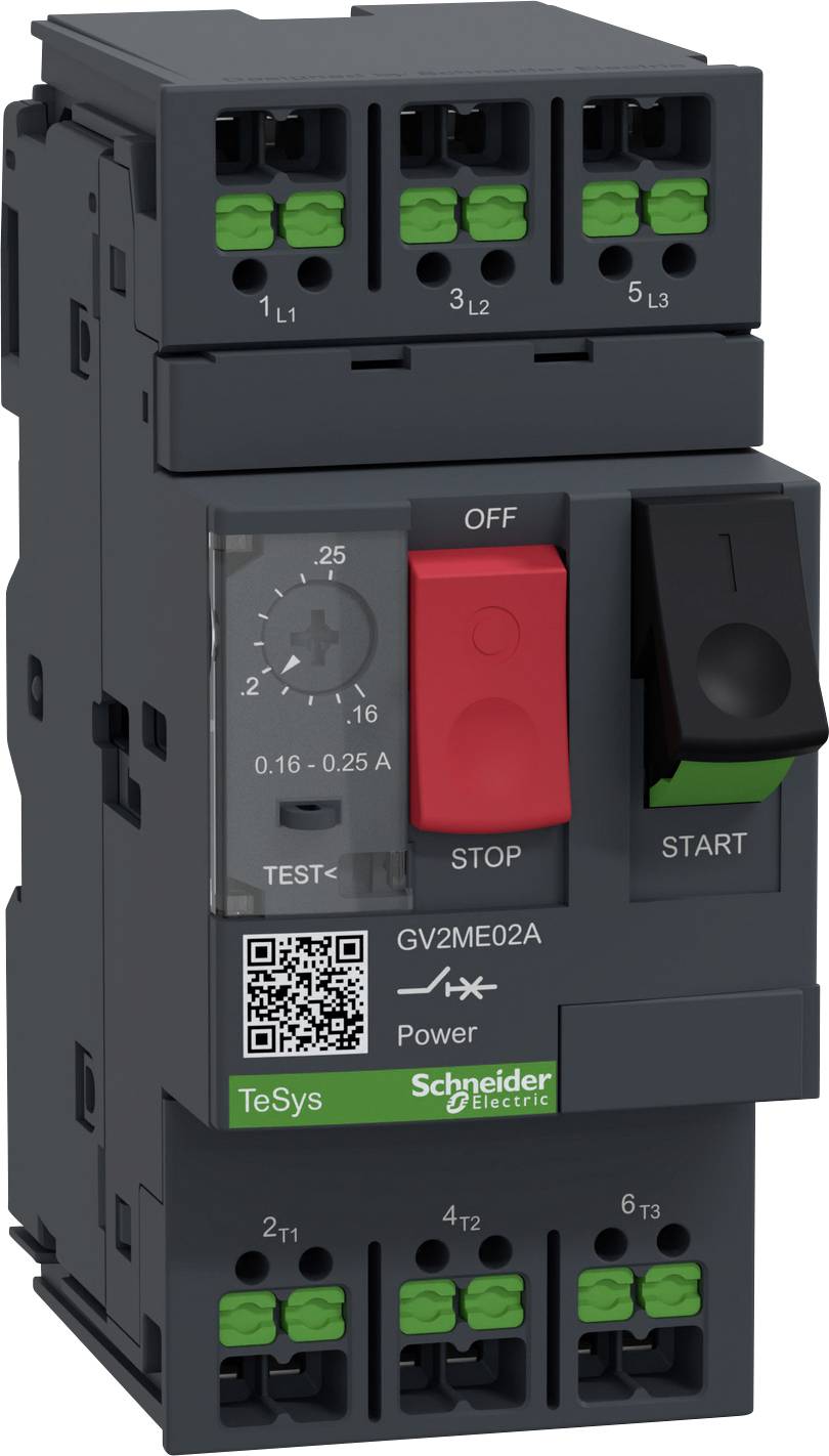 Schneider Electric GV2ME02A Motorskyddsrelä 1 st (B x H x D) 45 x 101 x 78.5 mm