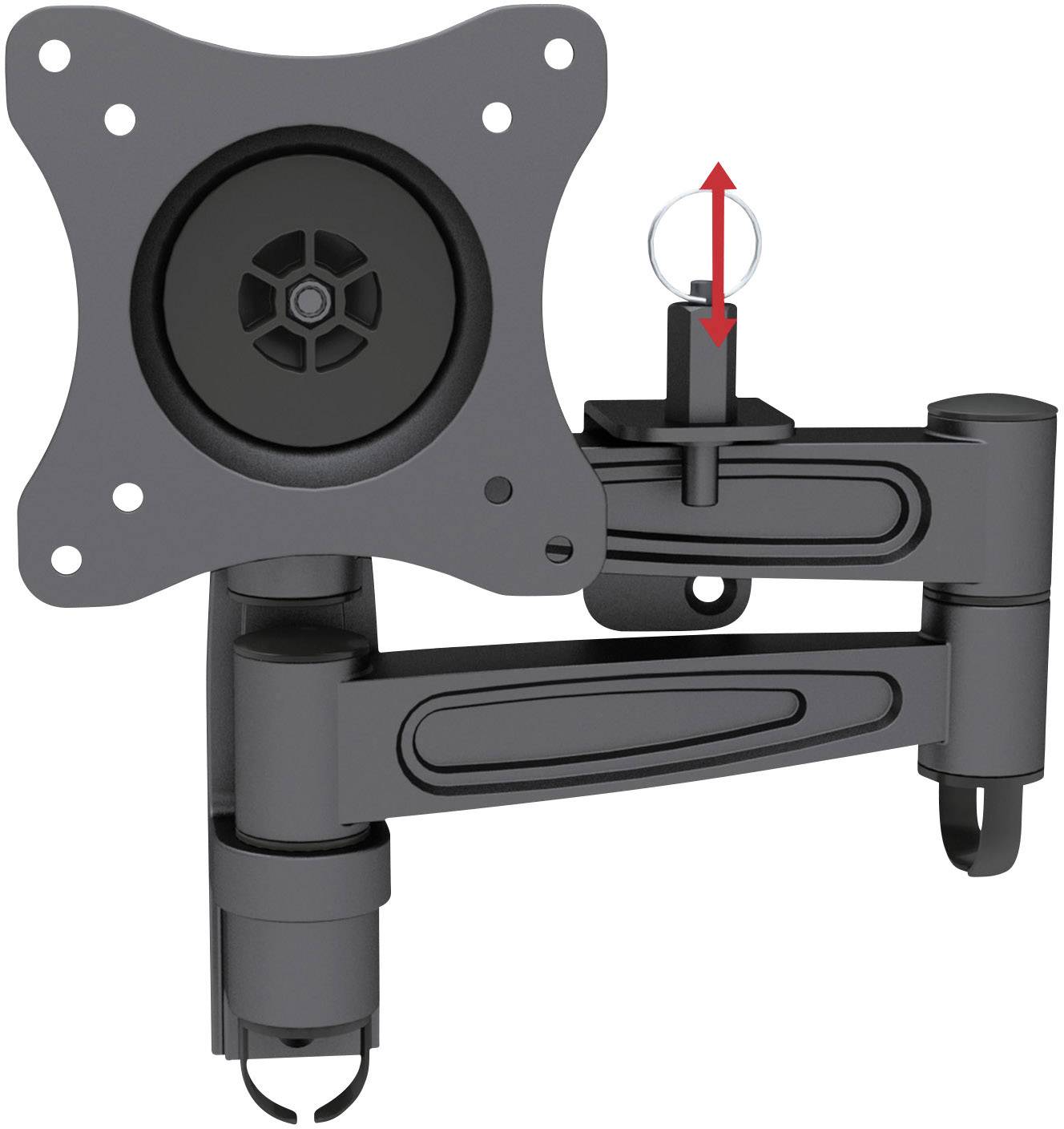 SpeaKa Professional TV-väggfäste 33,0 cm (13″) – 68,6 cm (27″) Tiltbar, Svängbar, Roterbar, Utdragbar Med låsmekanism