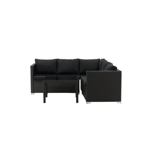 Venture Home Kuba 1532-238 Loungeset soffa, bord, svart