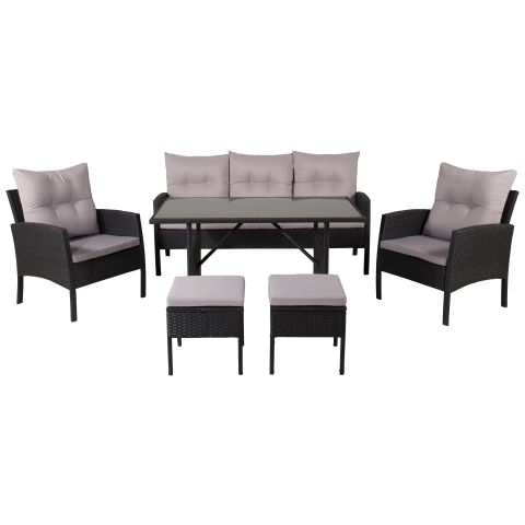Venture Home Knock 1527-201 Loungeset soffa, bord, fåtöljer, pallar